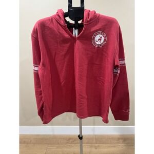 Russell Alabama Crimson Tide Hoodie V Neck Sweatshirt Women's Size Large Pocket